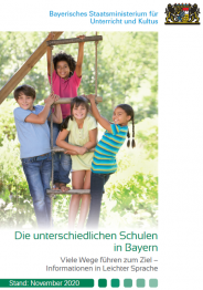 logo Broschuere Schulen in Bayern leichte Sprache November 2022